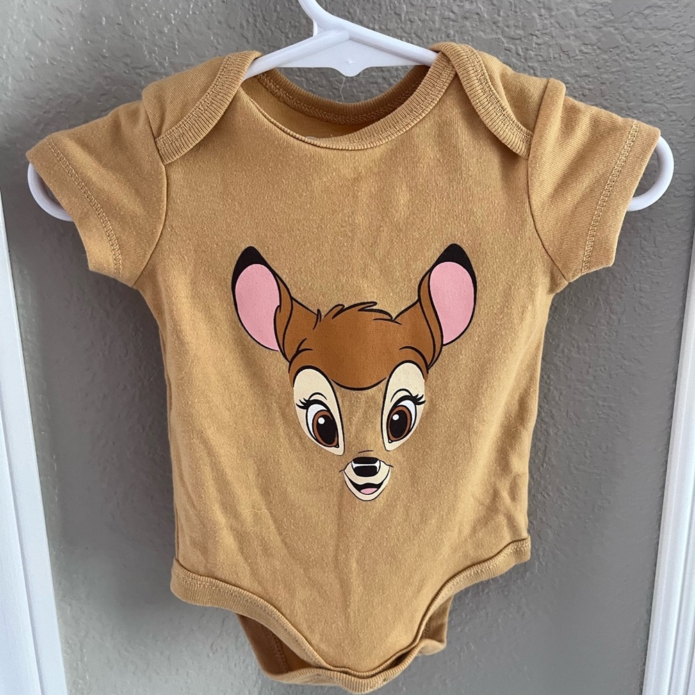 Disney Tan Bambi Bodysuit One Piece